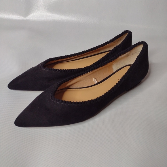 Express Black Pointy Flats Sz 8 - Picture 5 of 12